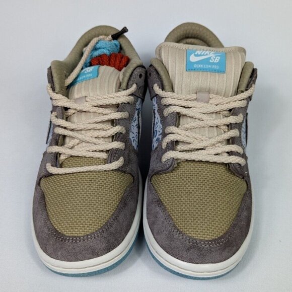 Nike Dunk SB Low Pro Big Money Savings Mens Size 8 FZ3129-200 Brown White - Picture 6 of 12